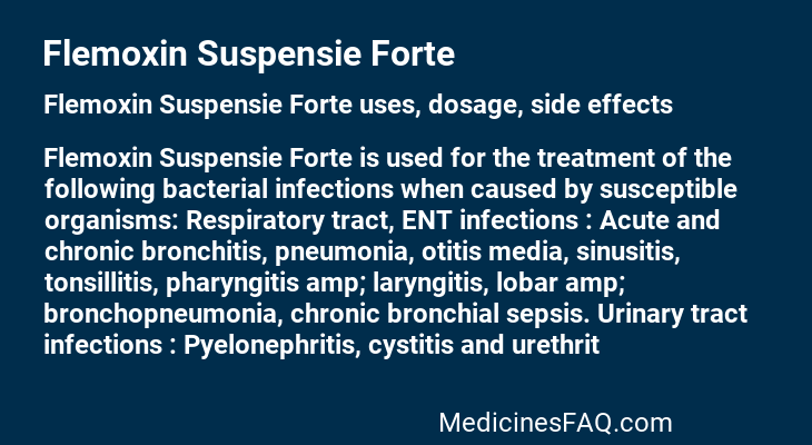 Flemoxin Suspensie Forte