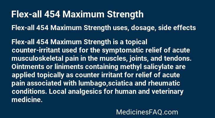 Flex-all 454 Maximum Strength