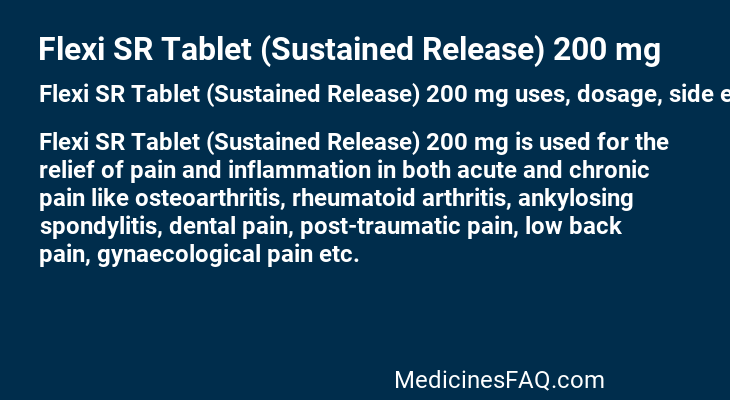 Flexi SR Tablet (Sustained Release) 200 mg