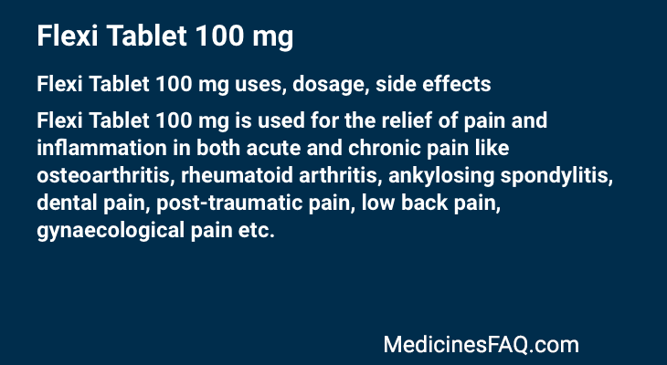 Flexi Tablet 100 mg