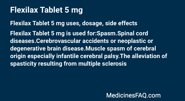 Flexilax Tablet 5 mg