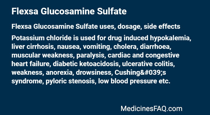 Flexsa Glucosamine Sulfate