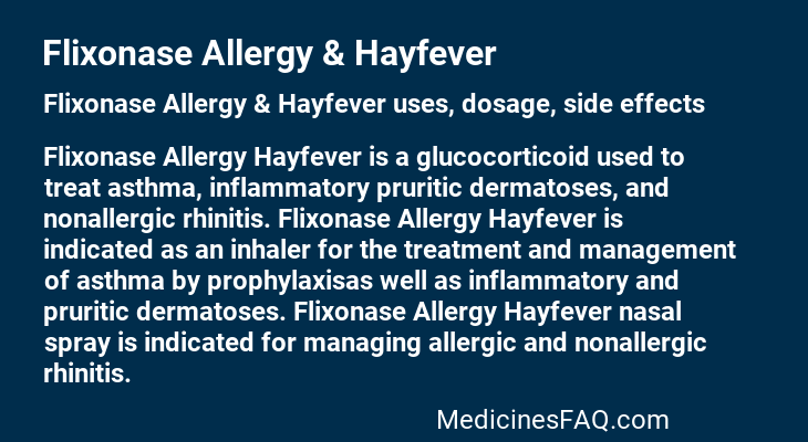 Flixonase Allergy & Hayfever