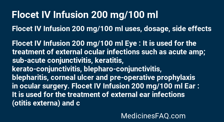 Flocet IV Infusion 200 mg/100 ml