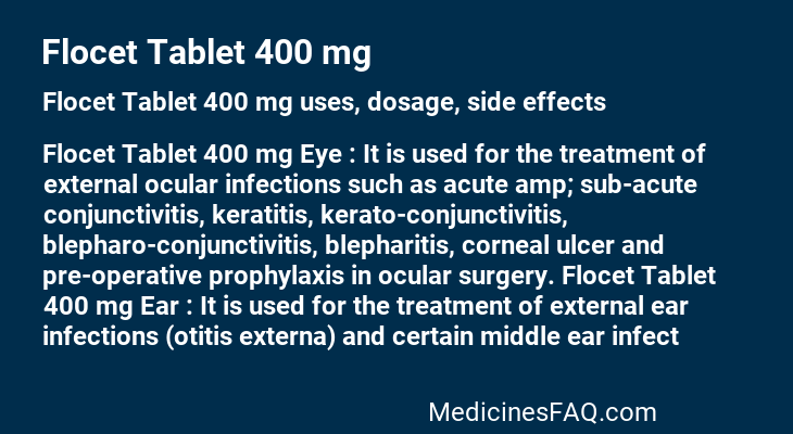 Flocet Tablet 400 mg