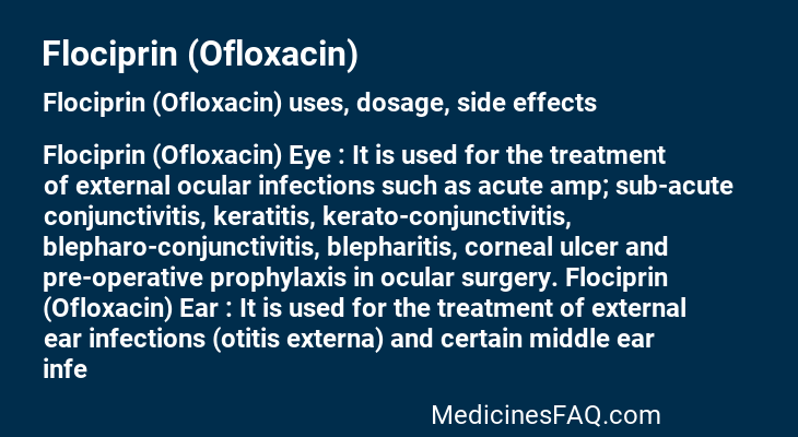 Flociprin (Ofloxacin)