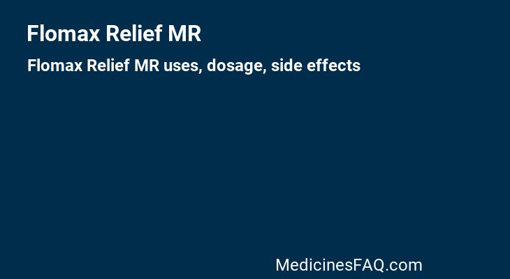 Flomax Relief MR