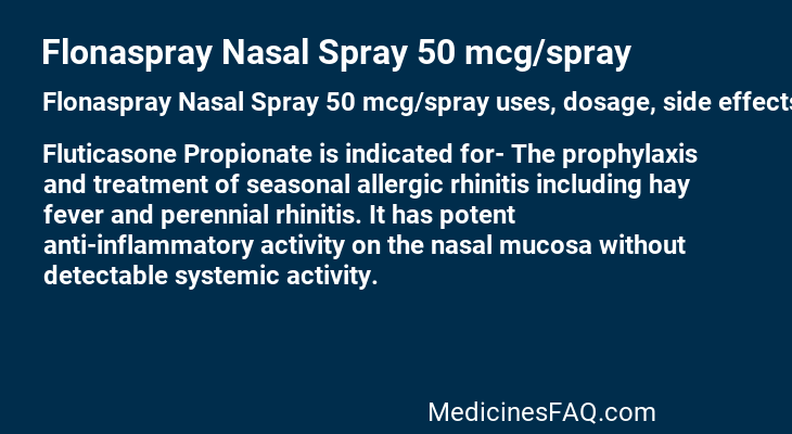 Flonaspray Nasal Spray 50 mcg/spray