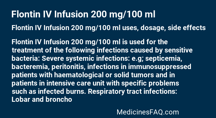 Flontin IV Infusion 200 mg/100 ml