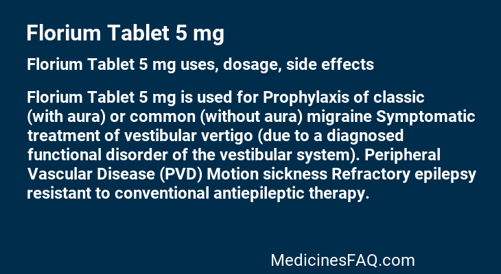 Florium Tablet 5 mg