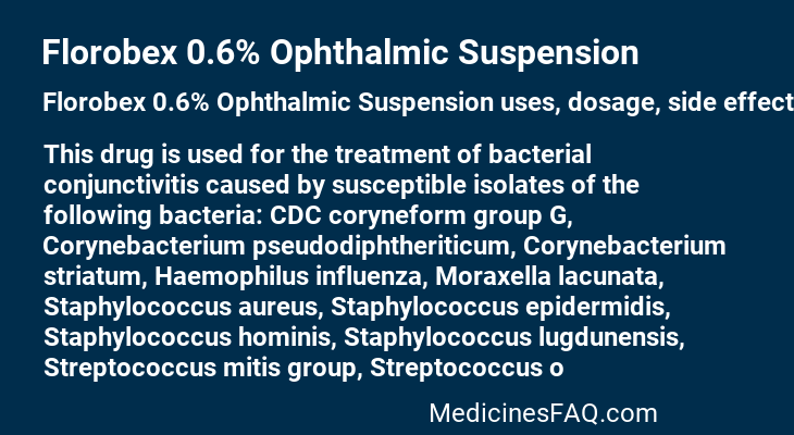 Florobex 0.6% Ophthalmic Suspension