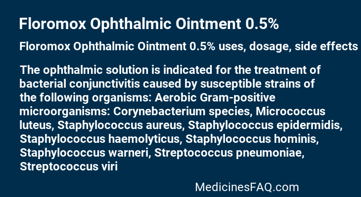 Floromox Ophthalmic Ointment 0.5%