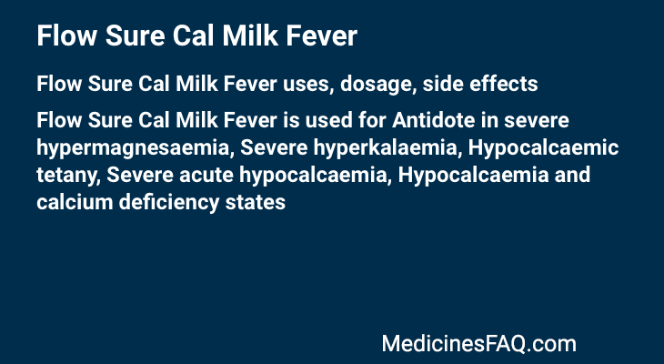 Flow Sure Cal Milk Fever