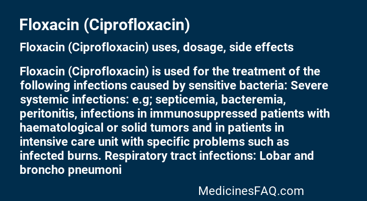 Floxacin (Ciprofloxacin)