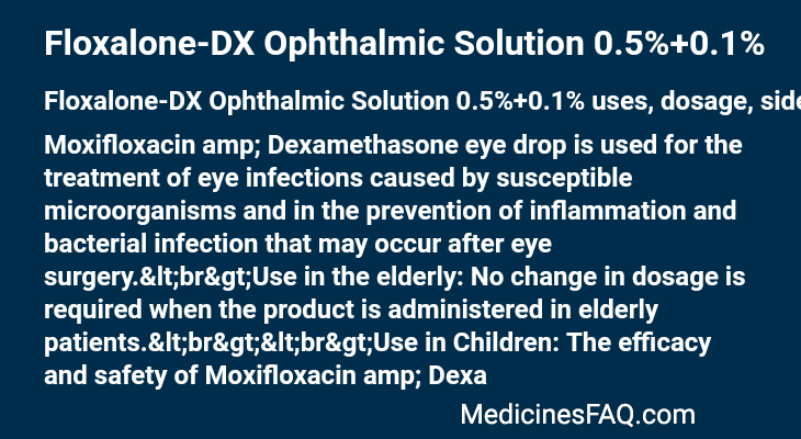 Floxalone-DX Ophthalmic Solution 0.5%+0.1%