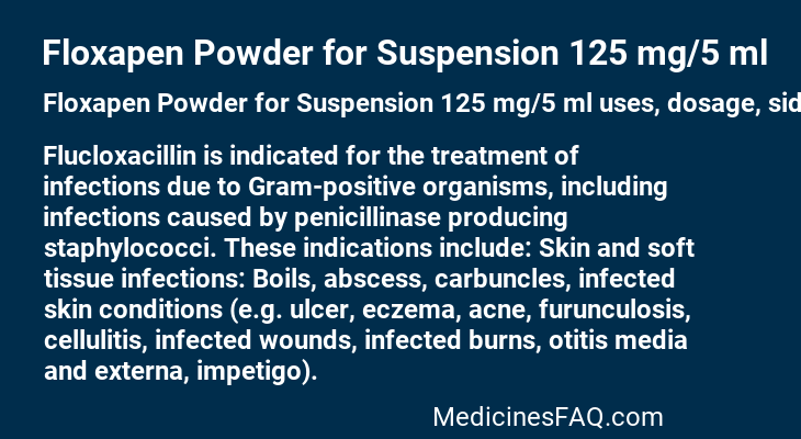 Floxapen Powder for Suspension 125 mg/5 ml