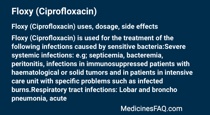 Floxy (Ciprofloxacin)