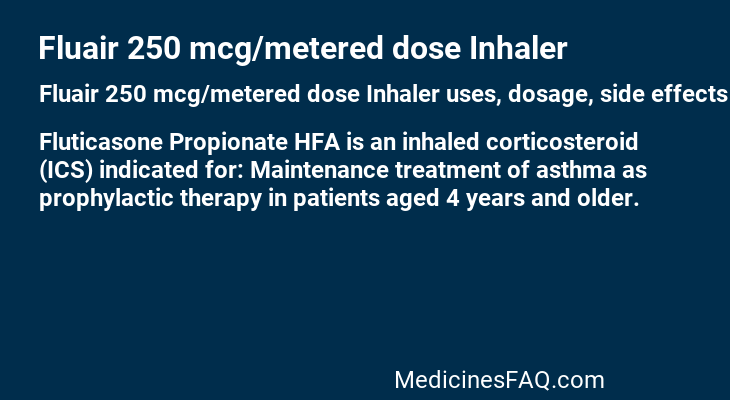 Fluair 250 mcg/metered dose Inhaler