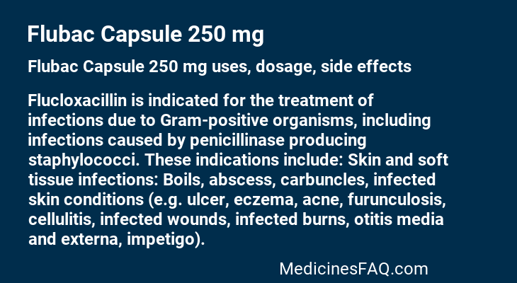 Flubac Capsule 250 mg