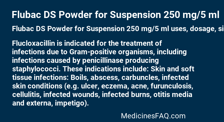 Flubac DS Powder for Suspension 250 mg/5 ml