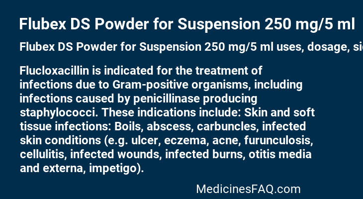 Flubex DS Powder for Suspension 250 mg/5 ml