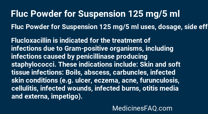 Fluc Powder for Suspension 125 mg/5 ml