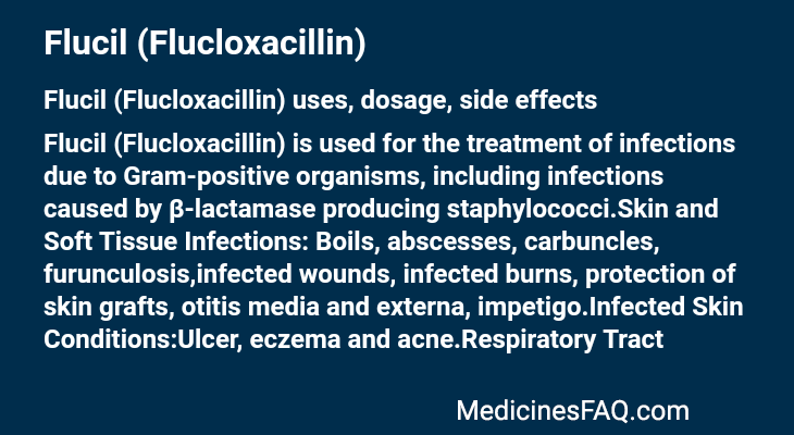 Flucil (Flucloxacillin)