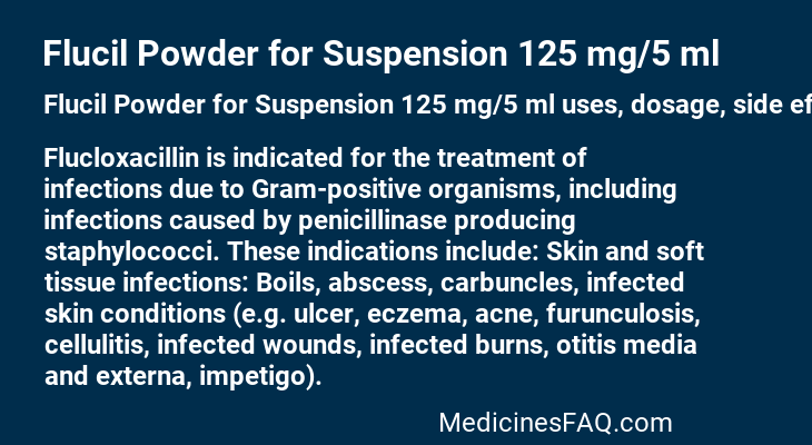 Flucil Powder for Suspension 125 mg/5 ml