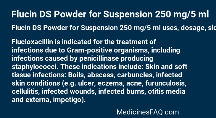 Flucin DS Powder for Suspension 250 mg/5 ml