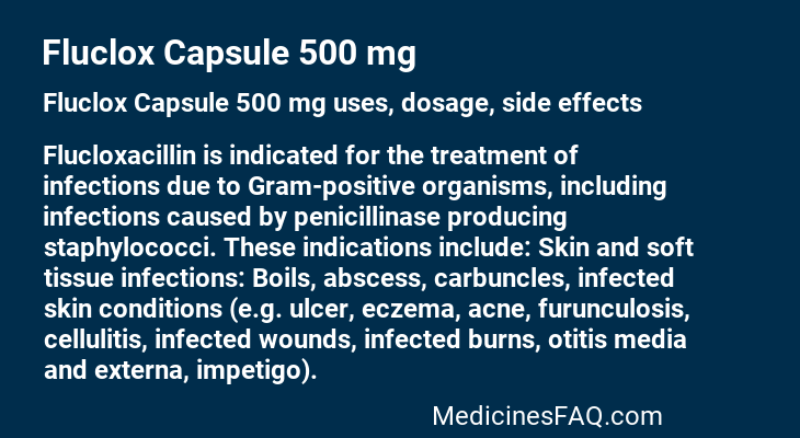 Fluclox Capsule 500 mg