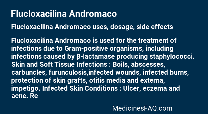 Flucloxacilina Andromaco