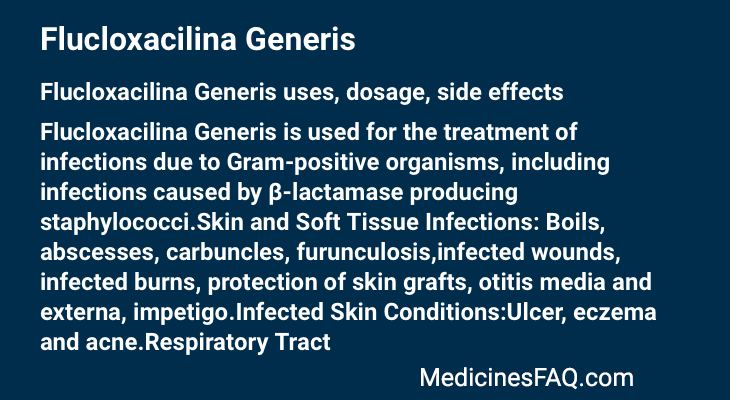 Flucloxacilina Generis