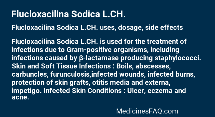 Flucloxacilina Sodica L.CH.