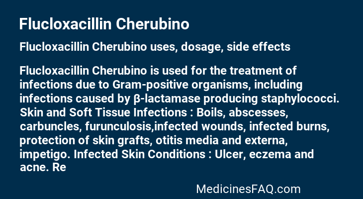 Flucloxacillin Cherubino