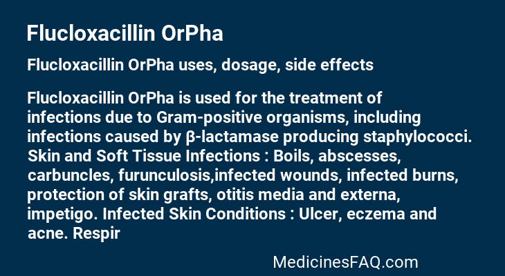 Flucloxacillin OrPha