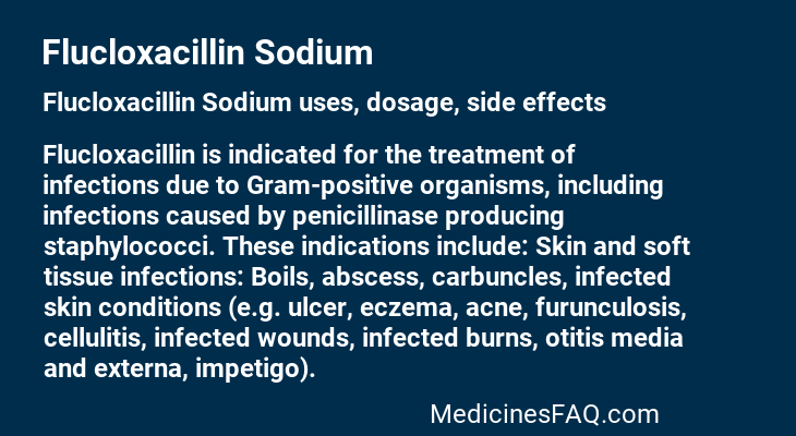 Flucloxacillin Sodium