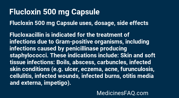 Flucloxin 500 mg Capsule