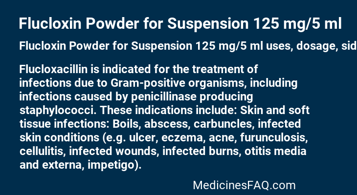 Flucloxin Powder for Suspension 125 mg/5 ml