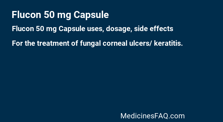 Flucon 50 mg Capsule