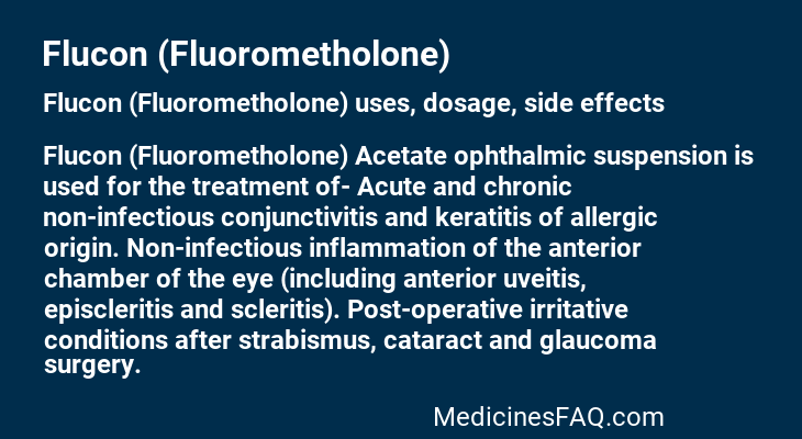 Flucon (Fluorometholone)