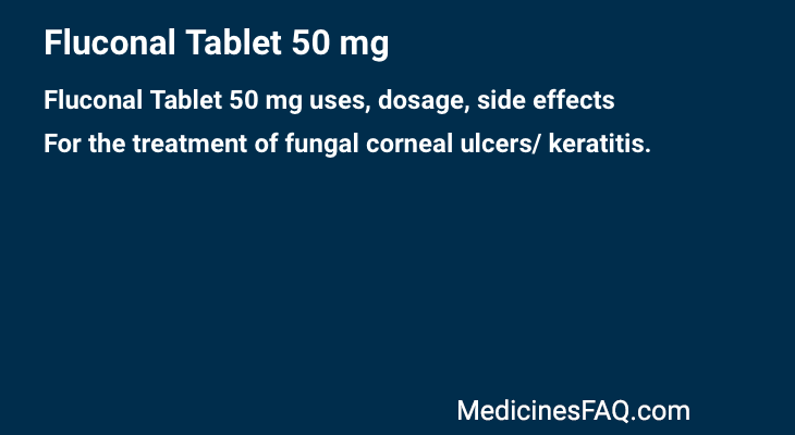 Fluconal Tablet 50 mg