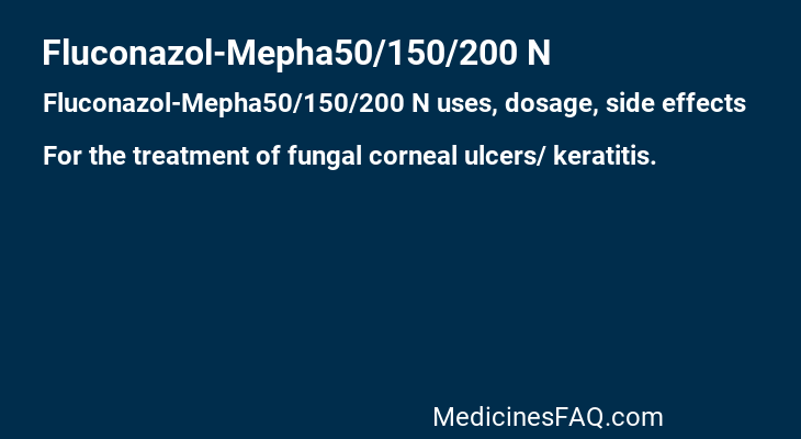 Fluconazol-Mepha50/150/200 N