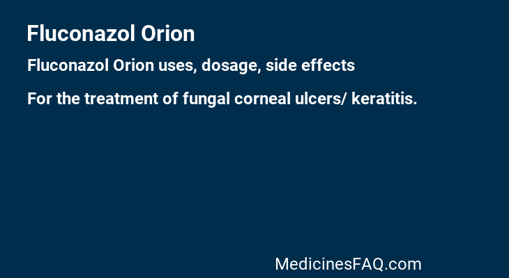 Fluconazol Orion