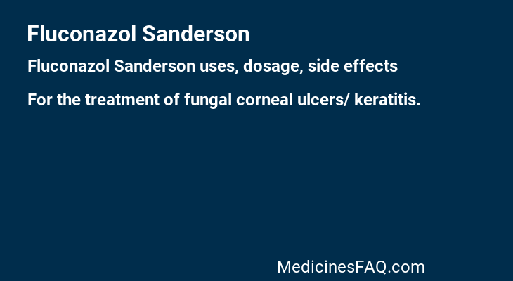 Fluconazol Sanderson