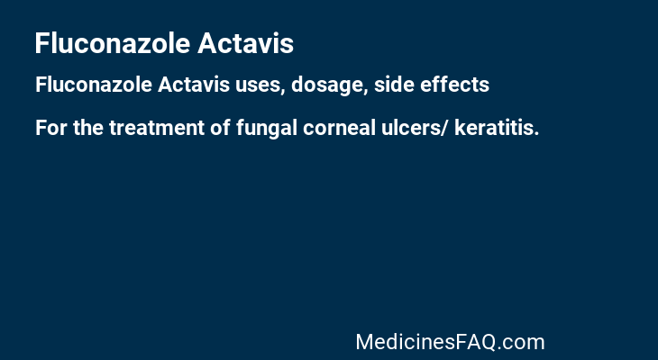 Fluconazole Actavis