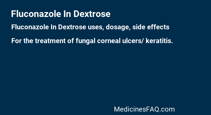 Fluconazole In Dextrose