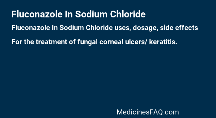 Fluconazole In Sodium Chloride