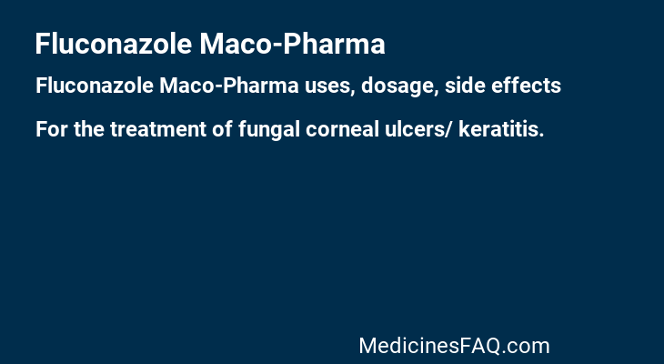 Fluconazole Maco-Pharma