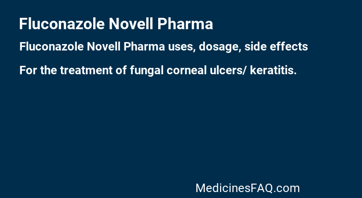 Fluconazole Novell Pharma