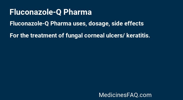 Fluconazole-Q Pharma